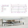 Stainless Steel Double Toilet Paper Holder Towel Roll Tissue Rack Storage Shelf Deals499