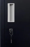 Standard Lock 4-Door Vertical Locker for Office Gym Shed School Home Storage Black Deals499