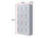 Standard locks 12 Door Locker for Office Gym - Light Grey Deals499