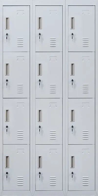 Standard locks 12 Door Locker for Office Gym - Light Grey Deals499