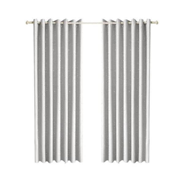 Star Blockout Blackout Curtains 3 Layers Eyelet Pure Fabric Room Darkening Deals499