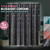 Star Blockout Curtain Panels Blackout 2 Layer Eyelet Room Darken Pure Fabric Deals499