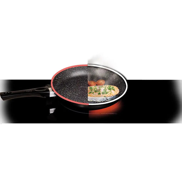 Stonewell 32cm Pan With Heat Sensor Kitchen Non Stick Cookware Black Deals499