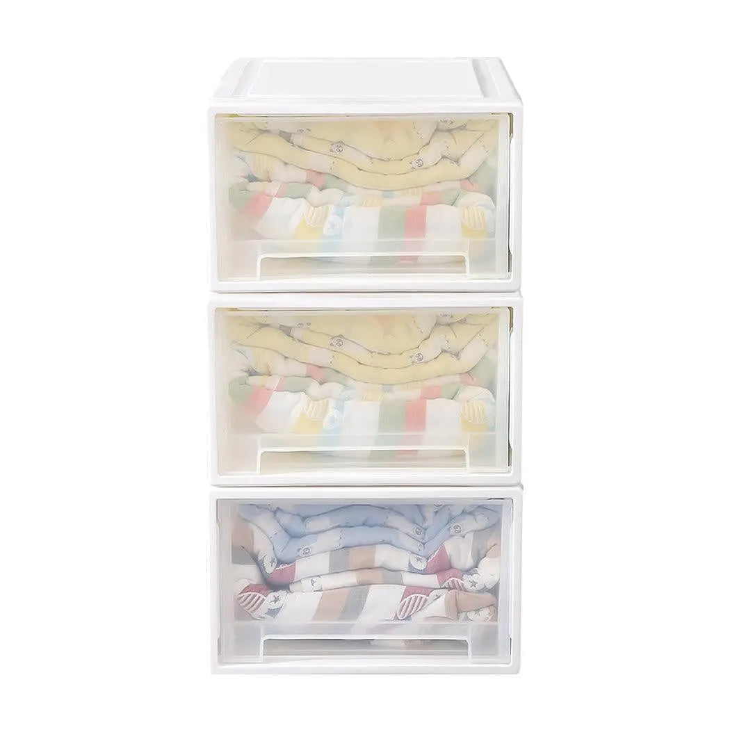 Storage Drawers Set Cabinet Tools Organiser Box Chest Drawer Plastic Stackable Deals499
