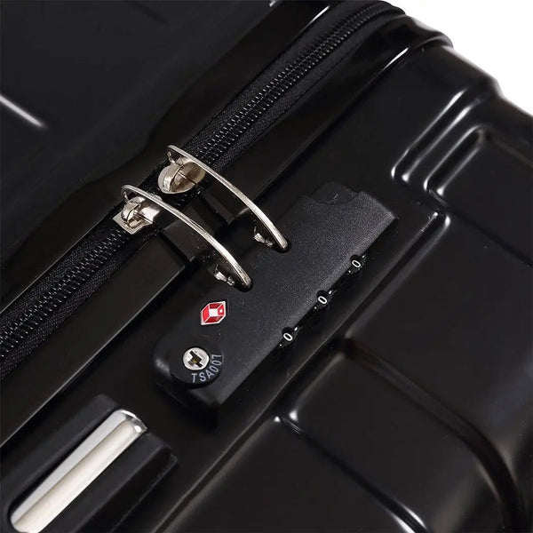 Suitcase Luggage Set 3 Piece Sets Travel Organizer Hard Cover Packing Lock Black Deals499