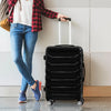 Suitcase Luggage Set 3 Piece Sets Travel Organizer Hard Cover Packing Lock Black Deals499