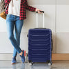 Suitcase Luggage Set 3 Piece Sets Travel Organizer Hard Cover Packing Lock Navy Deals499