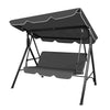 Swing Chair Hammock Outdoor Furniture Garden Canopy Cushion 3 Seater Chairs Grey Deals499