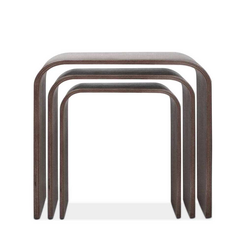 Artiss Set of 3 Wooden Coffee Table - Walnut Deals499