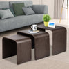 Artiss Set of 3 Wooden Coffee Table - Walnut Deals499