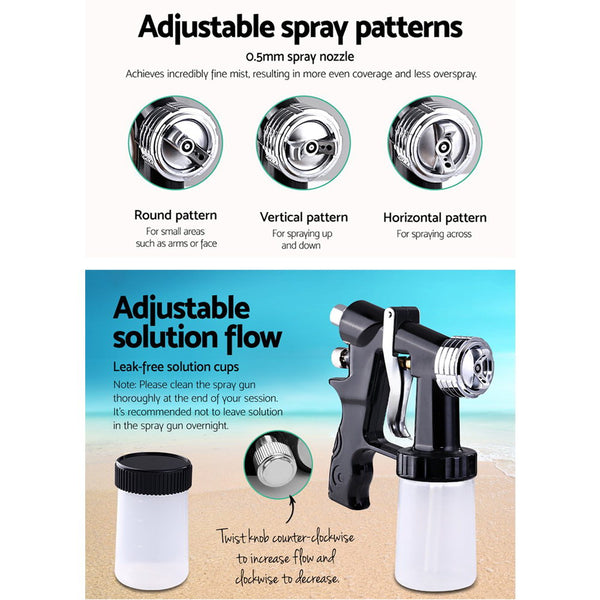 Professional Spray Tan Machine Sunless Tanning Gun Kit HVLP System Black Deals499