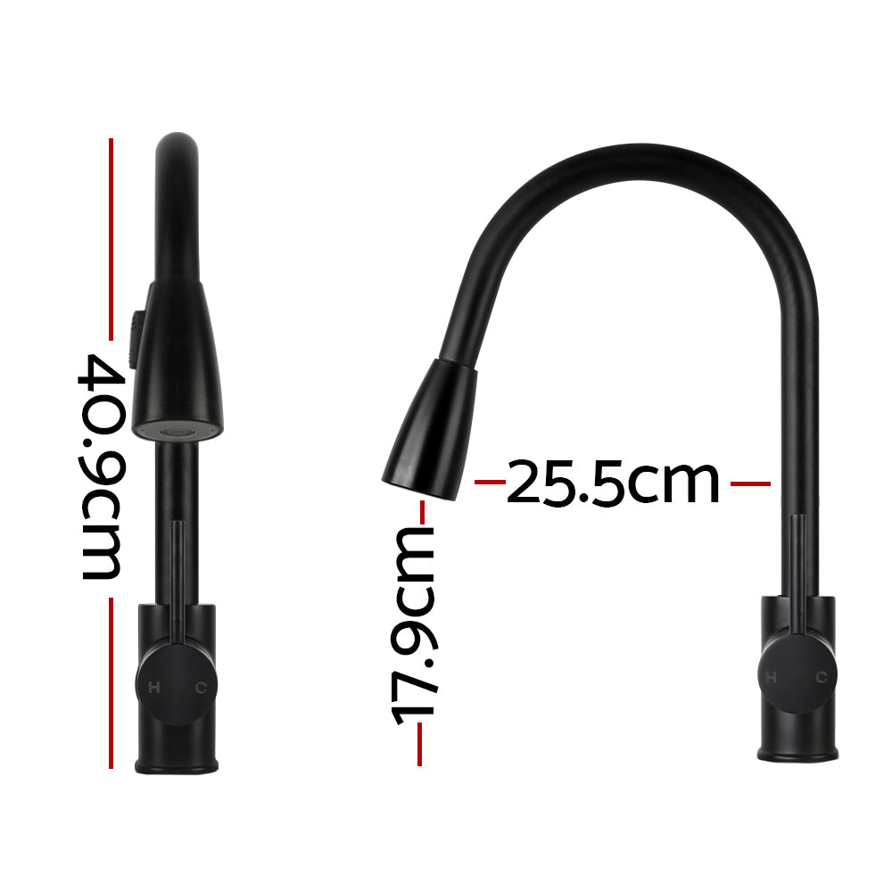 Cefito Pull-out Mixer Faucet Tap - Black Deals499