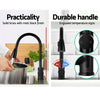 Cefito Pull-out Mixer Faucet Tap - Black Deals499