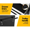 Giantz Tool Chest and Trolley Box Cabinet 7 Drawers Cart Garage Storage Black and Silver Deals499