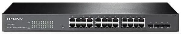 TP-LINK T1600G-28TS (TL-SG2424) JetStream 24-Port Gigabit Smart Switch with 4 Combo SFP Slots 802.1Q VLAN L2/L3/L4 QoS IGMP Snooping TP-LINK