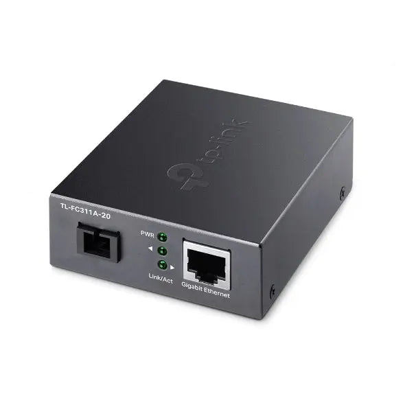 TP-LINK TL-FC311A-20 Gigabit WDM Media Converter - IEEE 802.3u 1550nm 20KM 9/125 μm Single-Mode Fiber (Compatible with TL-FC311B-20) TP-LINK