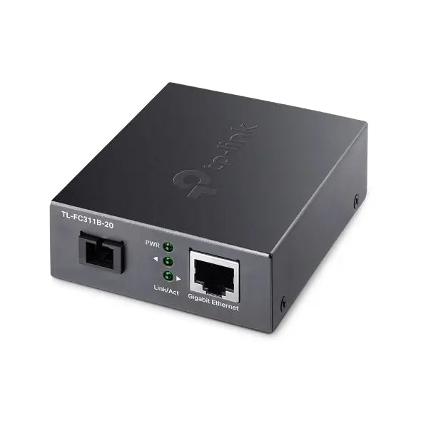 TP-LINK TL-FC311B-20 Gigabit WDM Media Converter - IEEE 802.3u 1550nm 20KM 9/125 μm Single-Mode Fiber (Compatible with TL-FC311A-20) TP-LINK