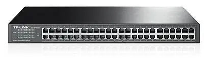 TP-LINK TL-SF1048 48-Port 10/100Mbps Rackmount Switch energy-efficient Supports MAC 19-inch rack-mountable steel case 100% Data filtering TP-LINK