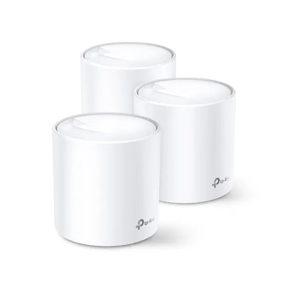 TP-Link Deco X20(3-pack) AX1800 Whole Home Mesh Wi-Fi System, Up To 530 sqm Coverage, WIFI6, 1201Mbps @ 5Ghz, 574Mbps @ 2.4 GHz OFDMA, MU-MIMO TP-LINK