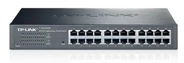 TP-Link TL-SG1024DE 24-Port Gigabit Desktop/Rackmount Easy Smart Switch energy-efficient L2 Features Supports MAC 128xVLAN 48Gbps Switching Capacity TP-LINK