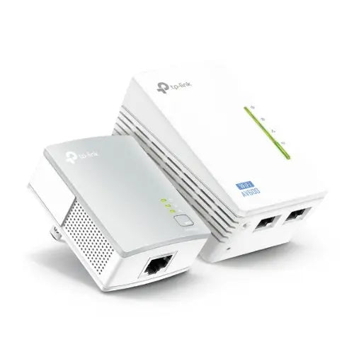 TP-Link TL-WPA4220KIT 300Mbps AV600 Wi-Fi Powerline Extender Starter Kit 600Mbps HomePlug AV 300Mbps Wireless 2x100Mbps LAN 2.4GHz 802.11bgn 300m rang TP-LINK