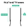 Artiss TV Mount Stand Bracket Riser Universal Table Top Desktop 32 to 65 Inch Deals499