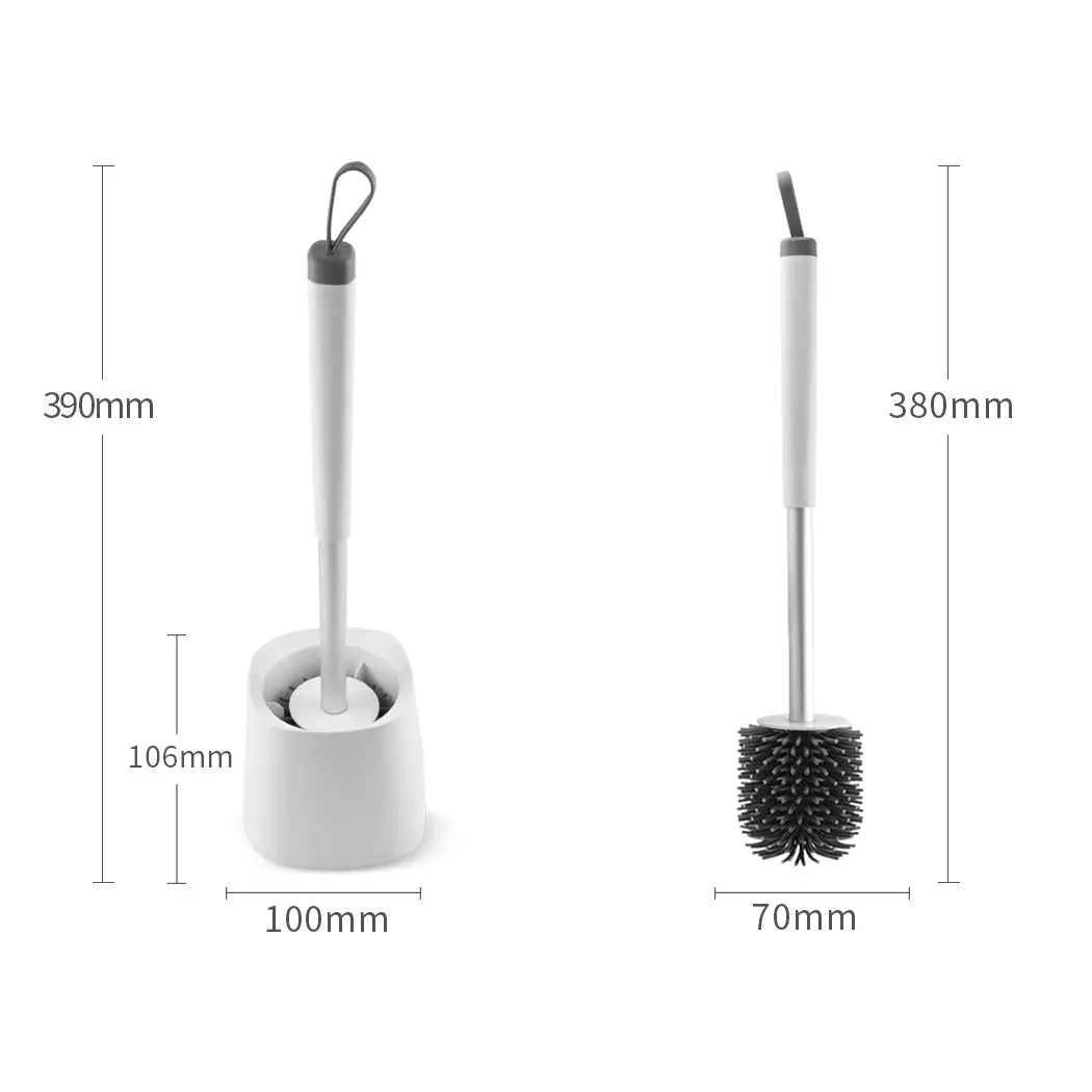 Toilet Brush With Holder Soft Bristle Bathroom Cleaning Tool Home/Office Set Deals499