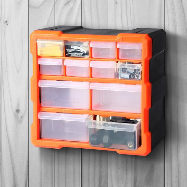 Tool Storage Cabinet Organiser Drawer Bins Toolbox Part Chest Divider 12 Drawers Deals499