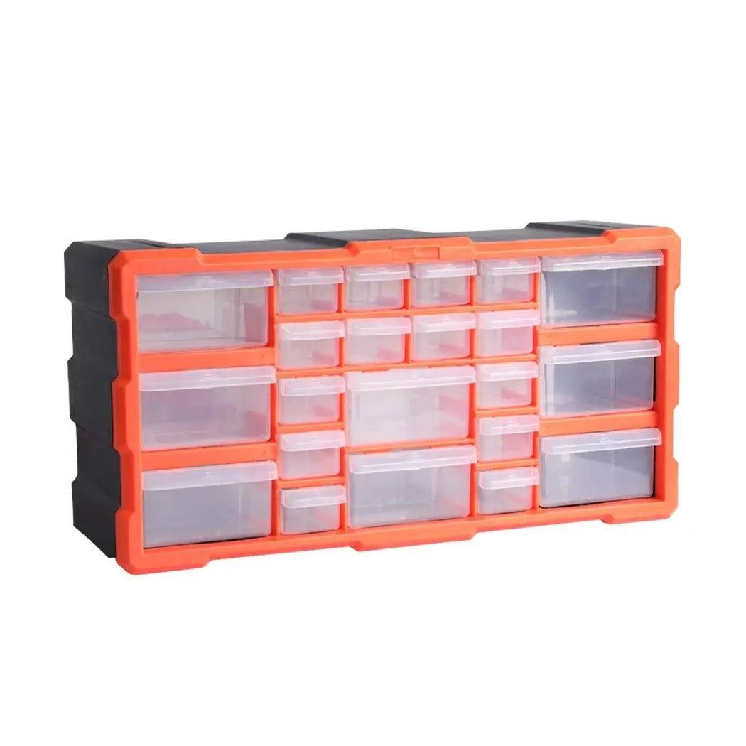 Tool Storage Cabinet Organiser Drawer Bins Toolbox Part Chest Divider 22 Drawers Deals499