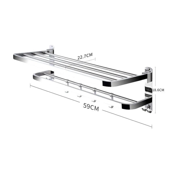 Towel Rail Rack Racks Ladder Shelf Bar Stainless Steel Wall Mounted Bathroom Deals499