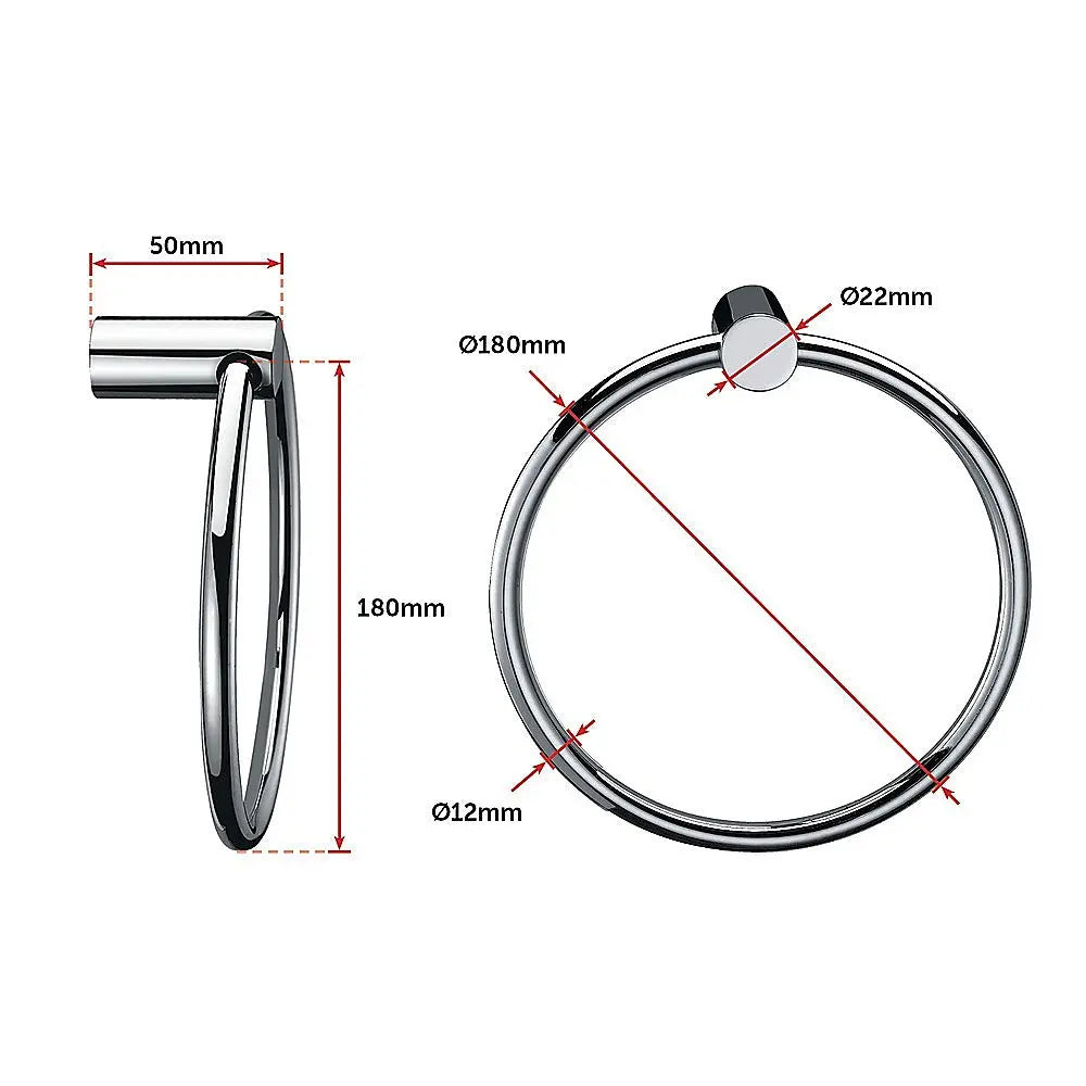 Towel Ring Rail Grade 304 Stainless Steel 18cm Deals499