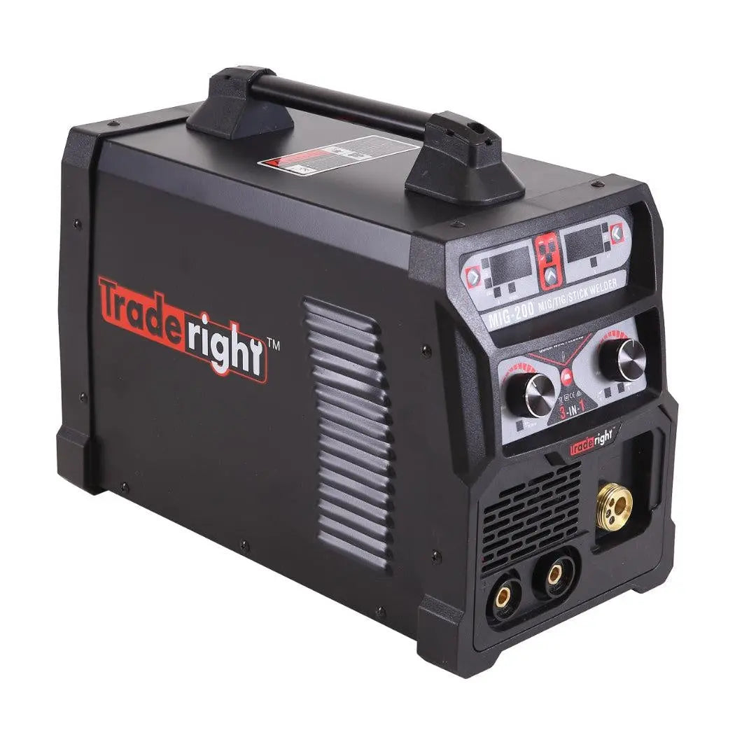 Traderight 200Amp Welder MIG ARC MAG Welding Machine Gas / Gasless Portable Deals499