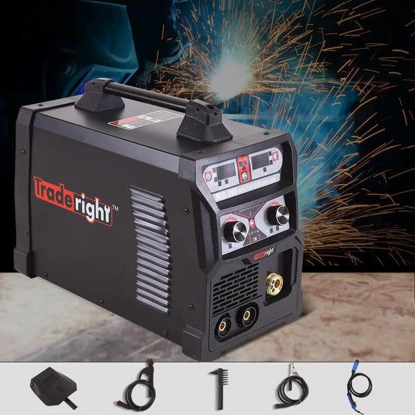 Traderight 200Amp Welder MIG ARC MAG Welding Machine Gas / Gasless Portable Deals499