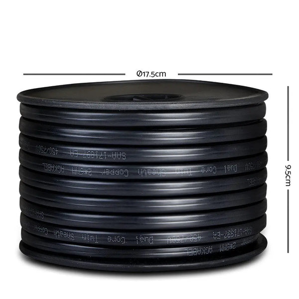 Twin Core Wire Electrical Automotive Cable 2 Sheath 450V 6MM 30M Deals499