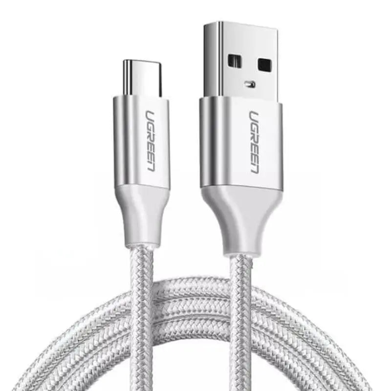 UGREEN 60121 USB 2.0 Type-A to Type-C Male Nickel Plated Cable 1M (White) Deals499