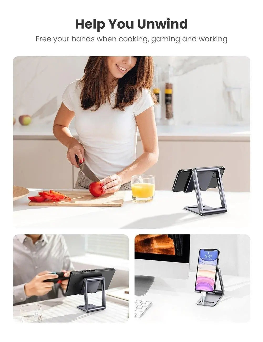 UGREEN 80708 Adjustable Aluminum Phone Holder Deals499