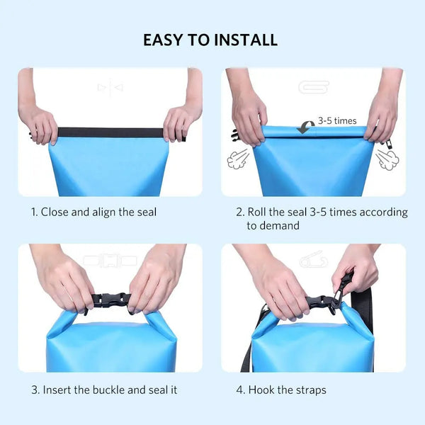 UGREEN Floating Waterproof Dry Bag for Cycling/Biking/Swimming/Rafting/Water Sport - Blue Deals499