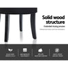 Artiss Velvet Vanity Stool Backrest Stools Dressing Table Chair Makeup Bedroom Black Deals499