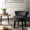 Artiss Velvet Vanity Stool Backrest Stools Dressing Table Chair Makeup Bedroom Black Deals499