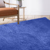 Ultra Soft Anti Slip Rectangle Plush Shaggy Floor Rug Carpet 120x170cm Blue Deals499