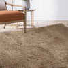 Ultra Soft Anti Slip Rectangle Plush Shaggy Floor Rug Carpet in Taupe 90x150cm Deals499