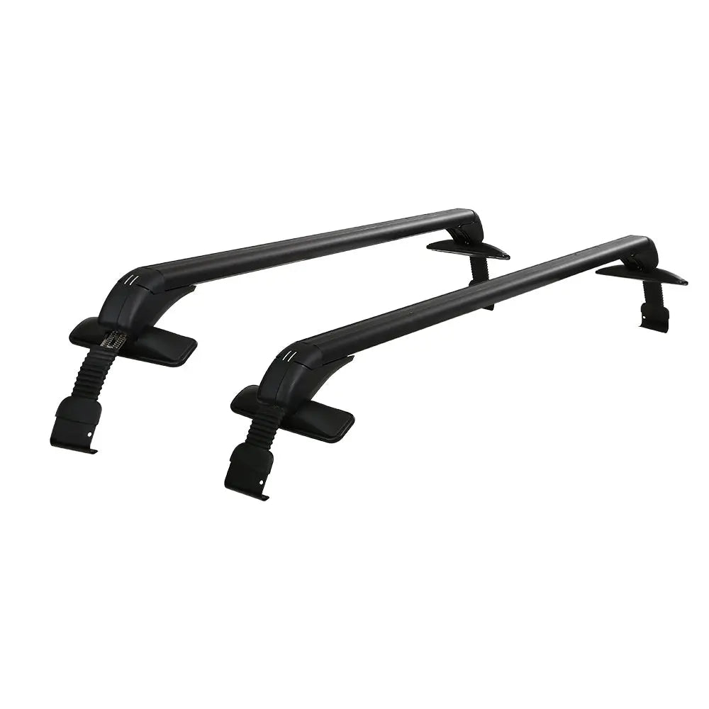 Universal Car Roof Rack Cross Bars 90cm Aluminium Adjustable Lockable 75kg Clamps Deals499