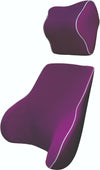 Purple Memory Foam Lumbar Back & Neck Pillow Support Back Cushion Office Car Seat Deals499