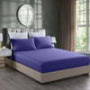 Royal Comfort 2000TC 3 Piece Fitted Sheet and Pillowcase Set Bamboo Cooling - Queen - Royal Blue from Deals499 at Deals499