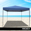 Arcadia Furniture Gazebo 3 x Metre Canopy Navy Portable Pop Up Outdoor Beach Deals499