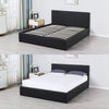 Milano Luxury Gas Lift Bed Frame And Headboard King Black Deals499