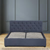 Milano Capri Luxury Gas Lift Bed Frame Base And Headboard With Storage All Sizes Charcoal Single Deals499