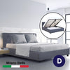 Milano Capri Luxury Gas Lift Bed Frame Base And Headboard With Storage All Sizes Charcoal Double Deals499