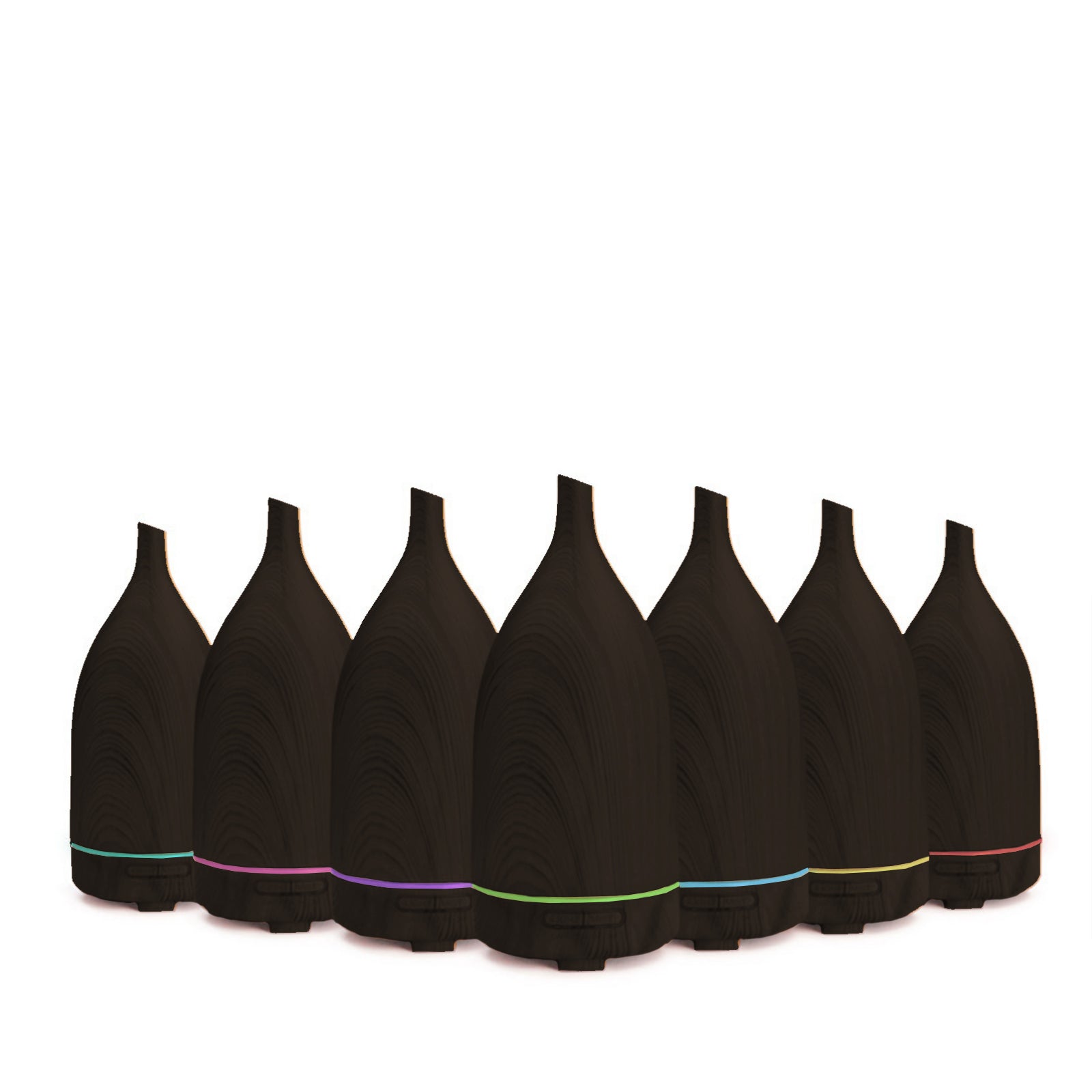 Milano Decor Aroma Diffuser 100ml Ultrasonic Humidifier Purifier And 3 Pack Oils - Dark Wood Deals499