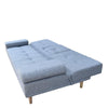Casa Decor Mendoza 2 in 1 Sofa Bed Couch Grey Pull Down Cupholder 3 Seats Futon Deals499